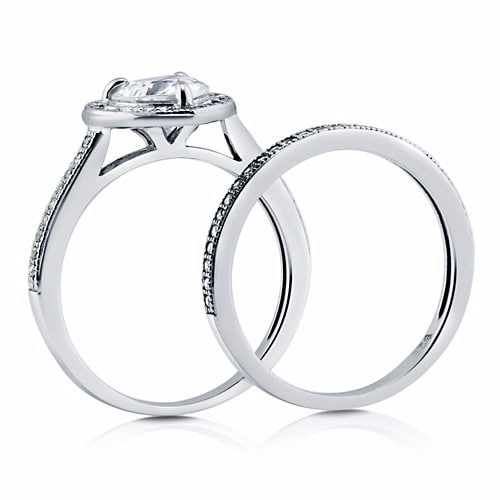 925 Sterling Wedding Ring Set RSE0023