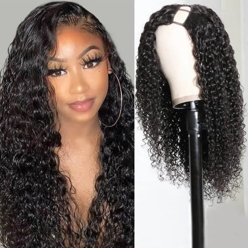 Curly Virgin Human Hair Wig With Frontal