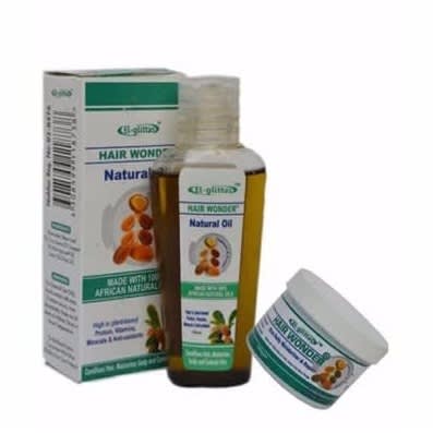 El Glittas Hair Wonder Oil + Cream