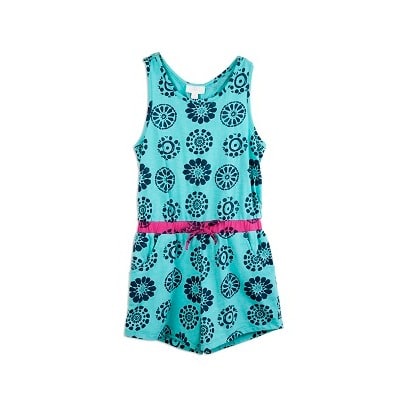 Printed Playsuit - Aqua Green