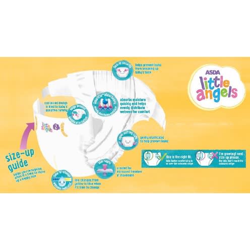 Little Angels Newborn Size 2 Nappies Jumbo Pack - 60-pack