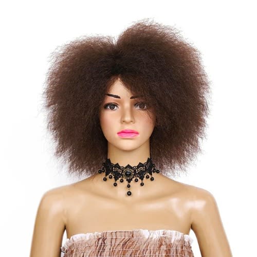Fluffy Yaki Wig - Brown