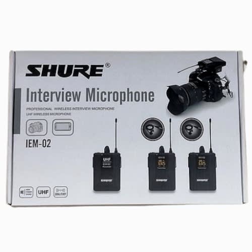 Wireless Lapel-Tie-Clip Microphone With Headset Mic