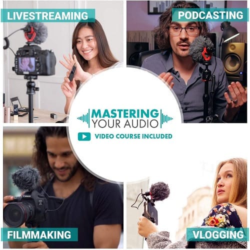 Universal DSLR Camera Phone Microphone For Vlogging