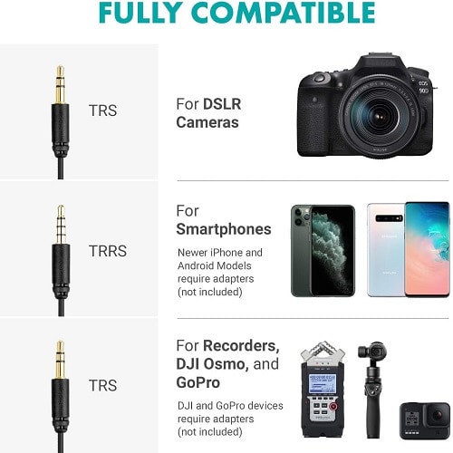 Universal DSLR Camera Phone Microphone For Vlogging