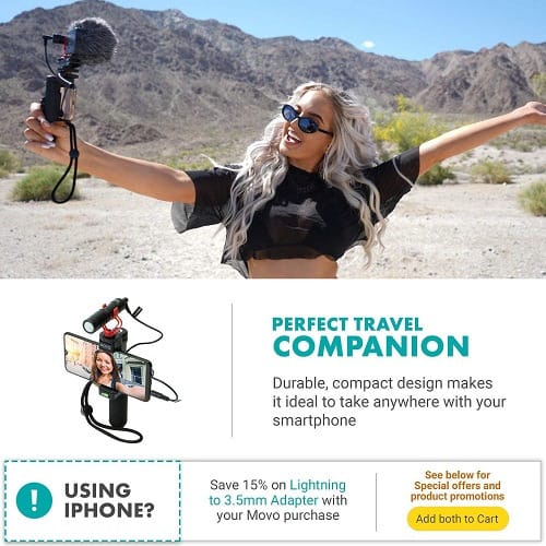 Universal DSLR Camera Phone Microphone For Vlogging