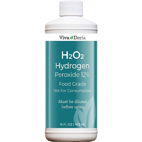 H2o2 Hydrogen Peroxide 12% Solution - Food Grade, 16 Fl Oz