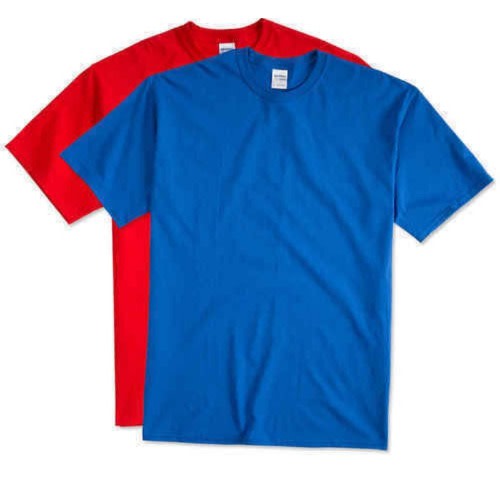 Set Of 2 Kids Unisex T-shirts  - Blue And Red