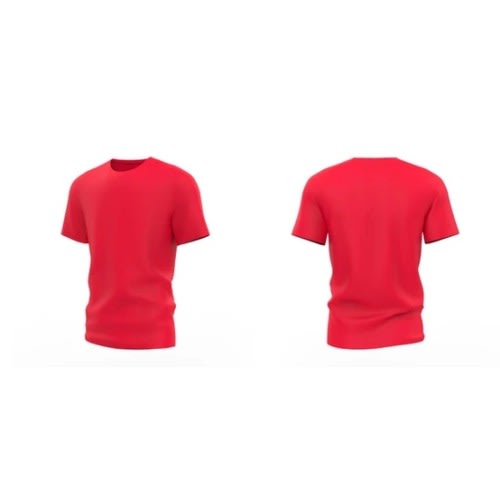 Set Of 2 Kids Unisex T-shirts  - Blue And Red
