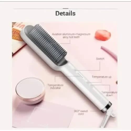 Hot Comb Hair Straightener Brush - 34w