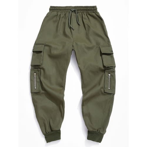 Basic Combat Cargo Trousers - Army Green