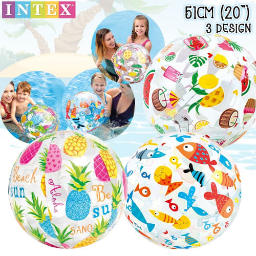 Lively Print Beach Ball - 3Pieces