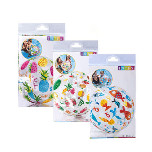 Lively Print Beach Ball - 3Pieces