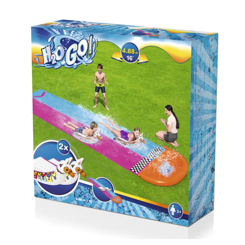 H2ogo 2 Slide With Inflatable Llama Floating - 487 X 138 Cm