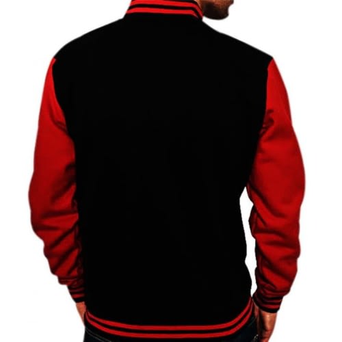 Correctshapers Varsity Jacket -Black And Wine