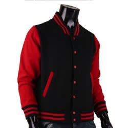 Correctshapers Varsity Jacket -Black And Wine