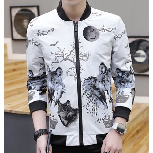 Wolf Design Jacket For Men