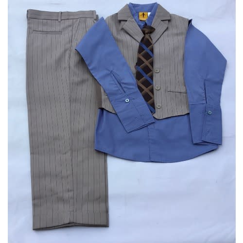 Boys 4 Piece Dressy Vest Set