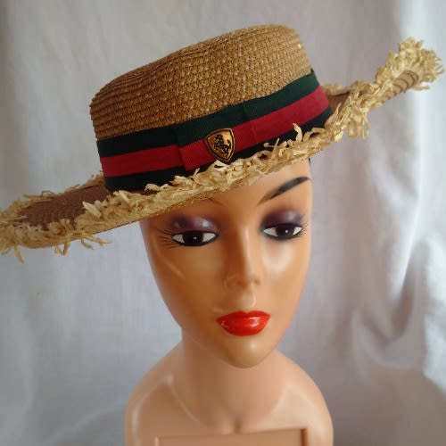Unisex Niger-delta Fedora Hat With Straw Edges - Khaki Brown