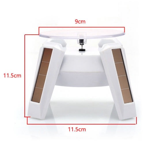 Solar Powered 360 Degree Rotating Turntable Display Stand