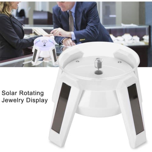 Solar Powered 360 Degree Rotating Turntable Display Stand
