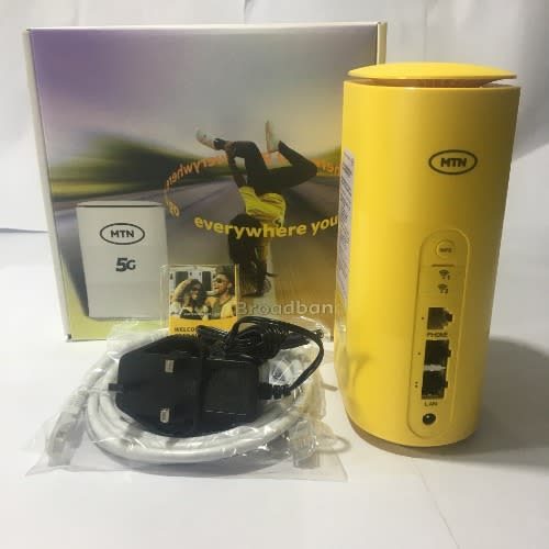 MTN ZTE 5G Indoor Mobile Router MC801A With Free 100Gig Bonus Data Sim Card