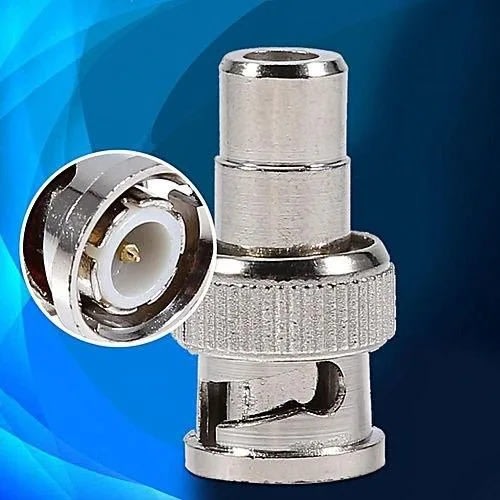 50pcs-bnc Male To Av Female Plug Connector For Cctv Camera