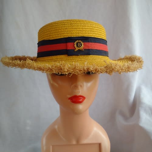 Unisex Niger-delta Fedora Hat With Straw Edges - Yellow