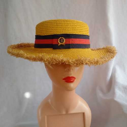 Unisex Niger-delta Fedora Hat With Straw Edges - Yellow