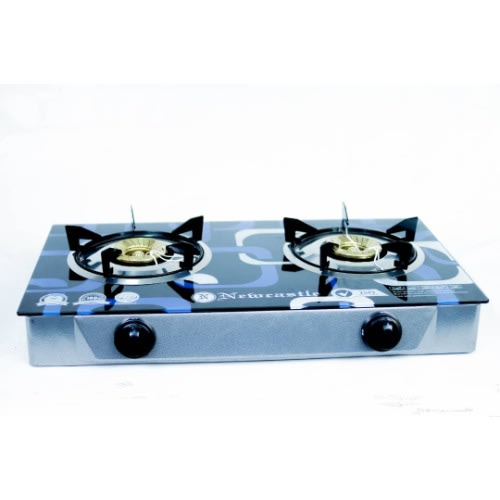 2 Burner Glass Table Top Gas Cooker-auto Ignition
