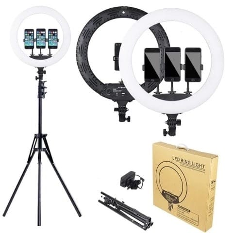 Ringlight - 18 Inches + Tripod Stand And Remotet