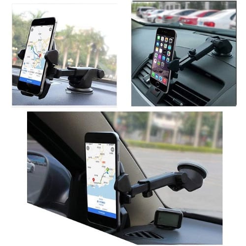 Car Phone Holder Long Neck Easy One-touch Car Mount For Cell Phone