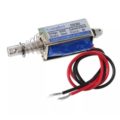 6V 5N Solenoid Push/Pull Open Frame Electromagnet Stroke