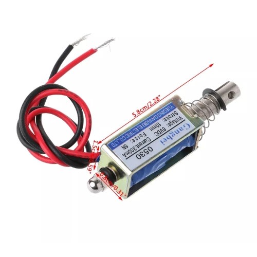 6V 5N Solenoid Push/Pull Open Frame Electromagnet Stroke
