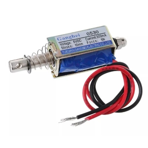 6V 5N Solenoid Push/Pull Open Frame Electromagnet Stroke