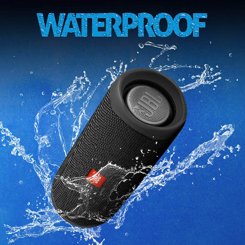 Flip 5 20 W Ipx7 Waterproof Bluetooth Speaker With Partyboost (without Mic, Black
