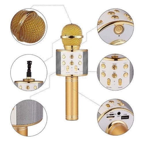 Ws-858 Wireless Microphone Hifi Speaker