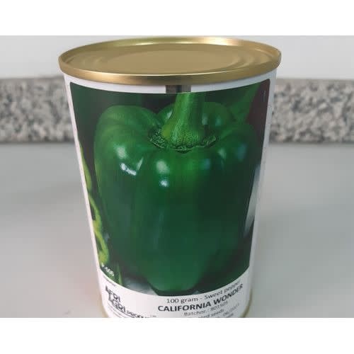California Wonder Sweet Bell  Pepper Seeds - 100 Grams