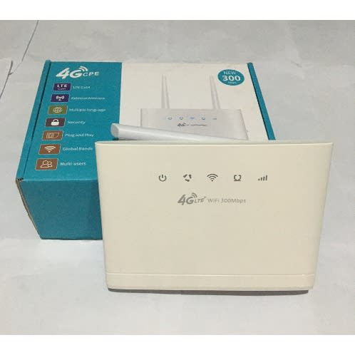300Mbps 4G LTE Universal Indoor Router With 2 Antennas & LAN Port For All Networks