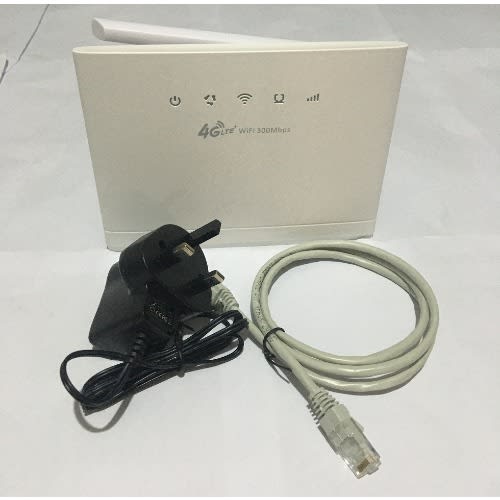 300Mbps 4G LTE Universal Indoor Router With 2 Antennas & LAN Port For All Networks