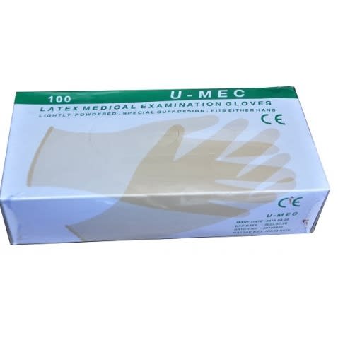 Latex Medical Examination Gloves- 100pcs Large