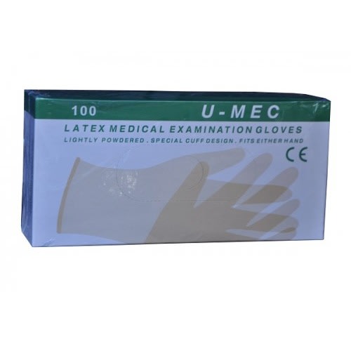 Latex Medical Examination Gloves- 100pcs Large