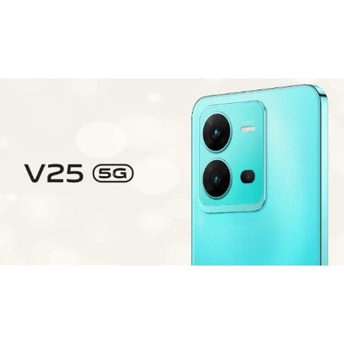 V25 5G - 6.44"Amoled - 256GB ROM - 8GB RAM - Dual SIM - 50MP/64MP - 4500mAh - Aquamarine Blue