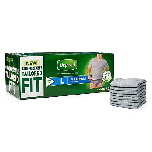 Fit-flex Incontinence Underwear For Men - L - 84count
