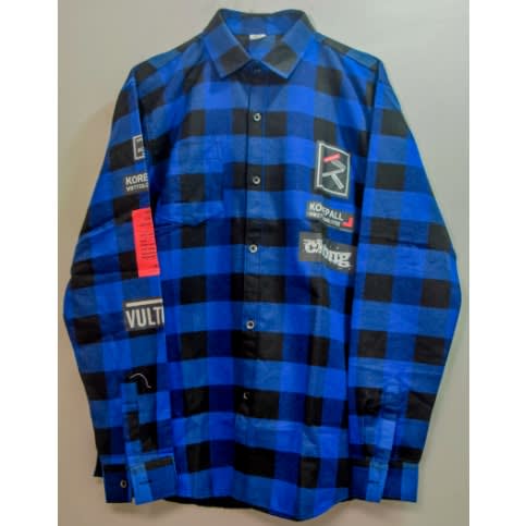 Men's Long Sleeve Shirt - Blue