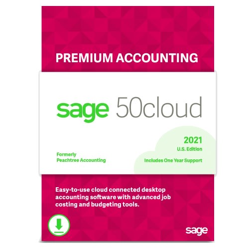 Sage 50 Premium Accounting Software 2021-us Edition