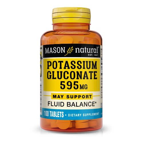 Potassium Gluconate Tablets - 595 Mg - 100 Ct - Supports Healthy Blood Pressure Levels