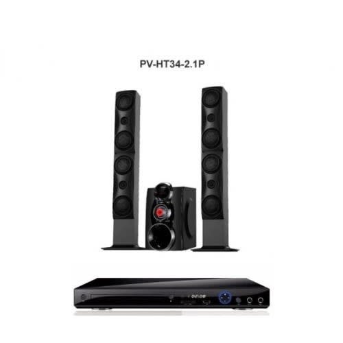 Powerful Bluetooth Bass Blast Tallboy Home Theatre Pv-ht34-2.1p And Free Dvd Player