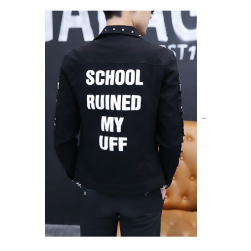 Men's Denim Jacket - Black Summer Coats