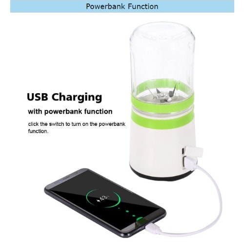 O'sengua Portable Personal USB Rechargeable 6 Blades Blender With 2 Cups - 300ml / 500ml